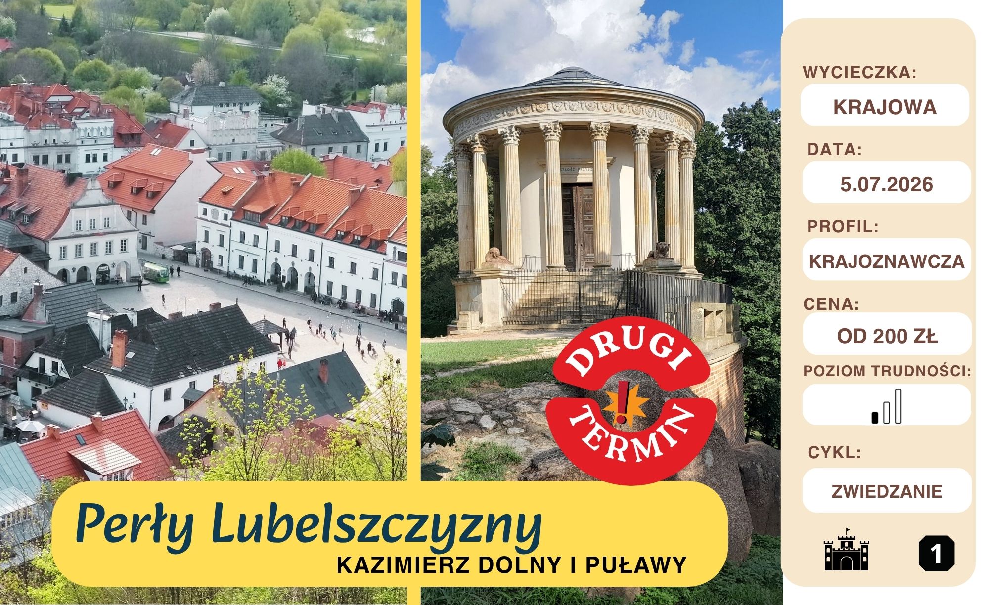Kazimierz Dolny i Puławy - II termin