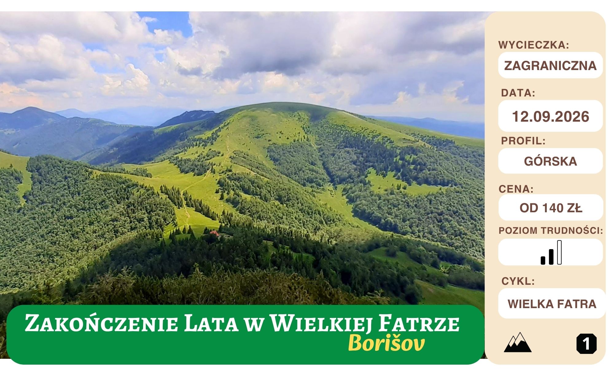 Zakończenie lata w Wielkiej Fatrze
