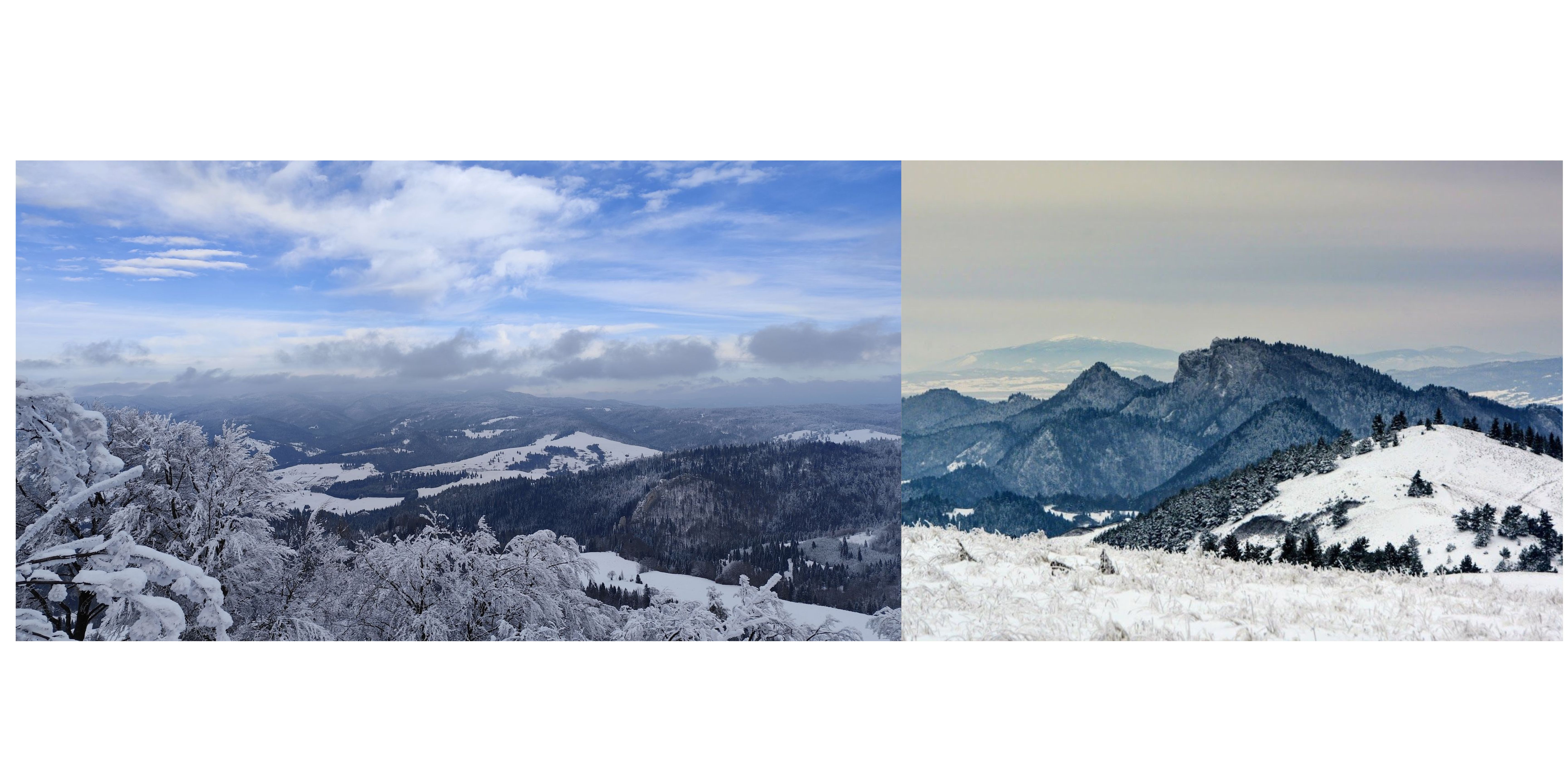 Małe Pieniny: Wysoka zimą